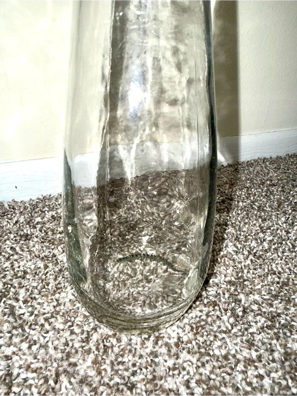 Tall clear long neck bottle 16 inches in Height
